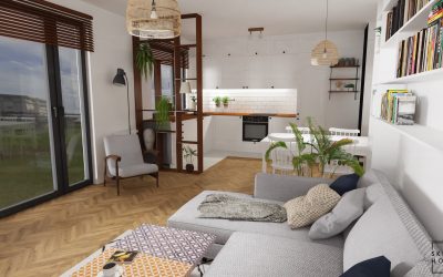 Mieszkanie 64m w Poznaniu - salon