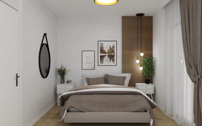 Sketchhouse Natalia Brek, aranzacja wnetrz, sypialnia