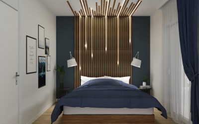 Sketchhouse Natalia Brek, aranzacja wnetrz, sypialnia