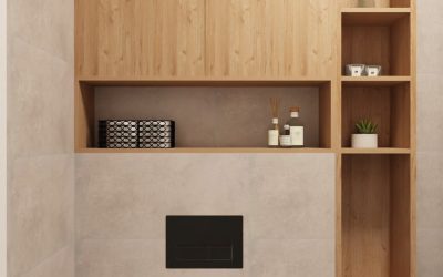 Sketchhouse Natalia Brek, projektowanie wnetrz, lazienka odcienie bezu