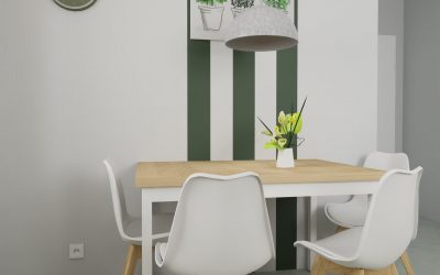 Sketchhouse Natalia Bręk projektowanie wnętrz kuchnia zielona