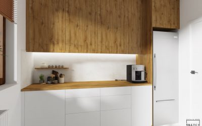 Sketchhouse Natalia Bręk projektowanie wnętrz mała kuchnia