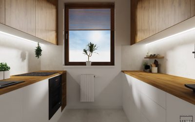 Sketchhouse Natalia Bręk projektowanie wnętrz mała kuchnia